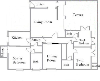 floor plan - apartment map